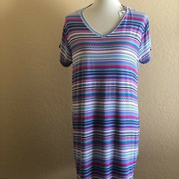 Natural Reflections Other - Natural Reflections® Stripe Sleep Shirt Nightgown